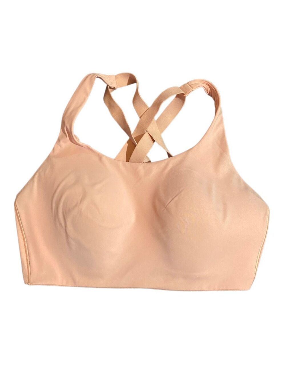 Lululemon run times women’s bra. High support terra-cotta pink 38 DD